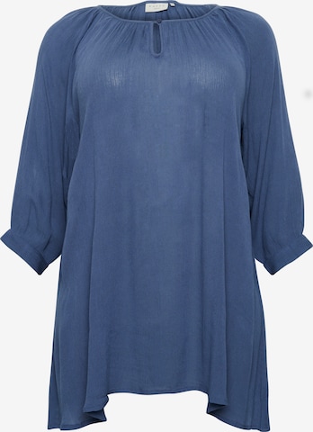 KAFFE CURVE Tunic 'Cami' in Blue: front