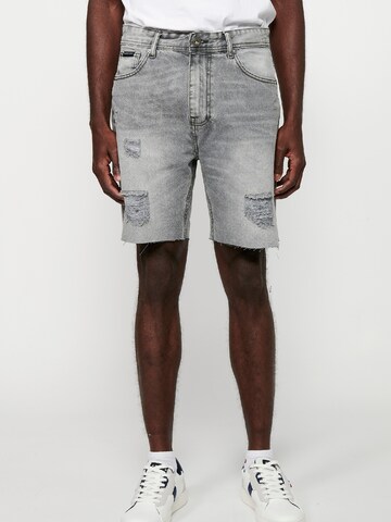 KOROSHI Regular Jeans in Grey: front