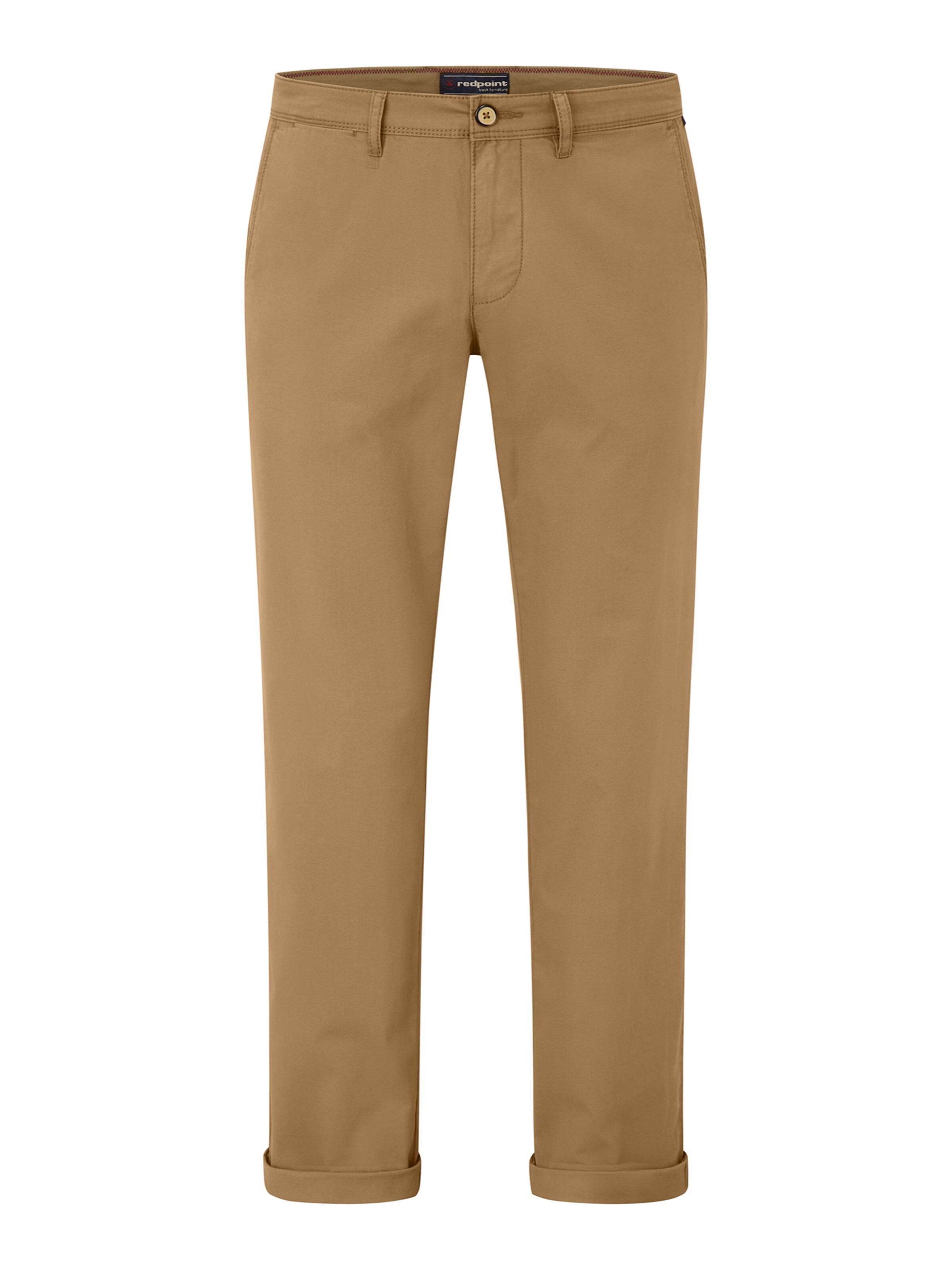 REDPOINT Slimfit Chinohose in Braun: Vorderseite