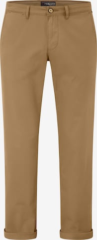 REDPOINT Slimfit Chinohose in Braun: Vorderseite