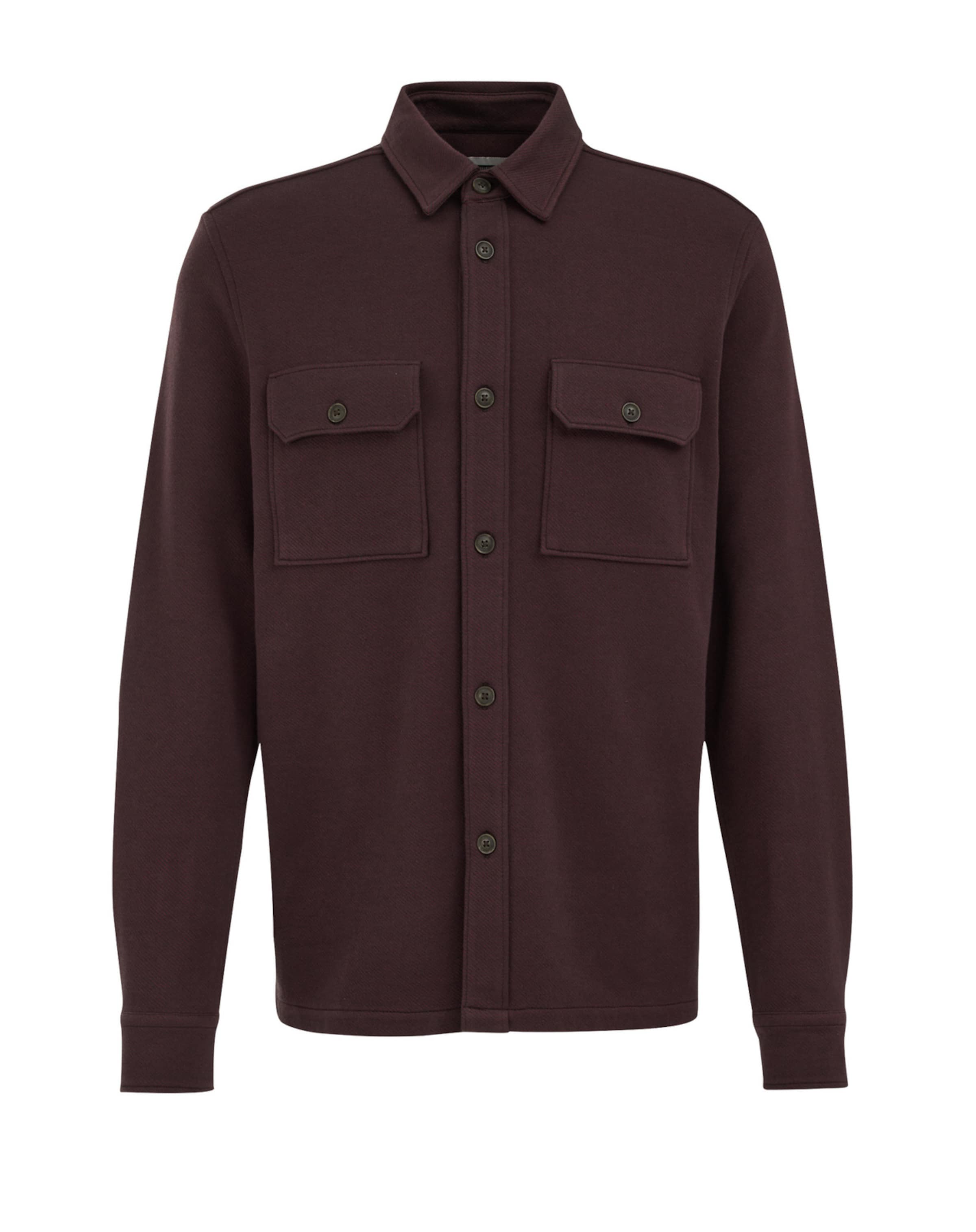 WE Fashion Regular Fit Hemdjacke in Braun: Vorderseite