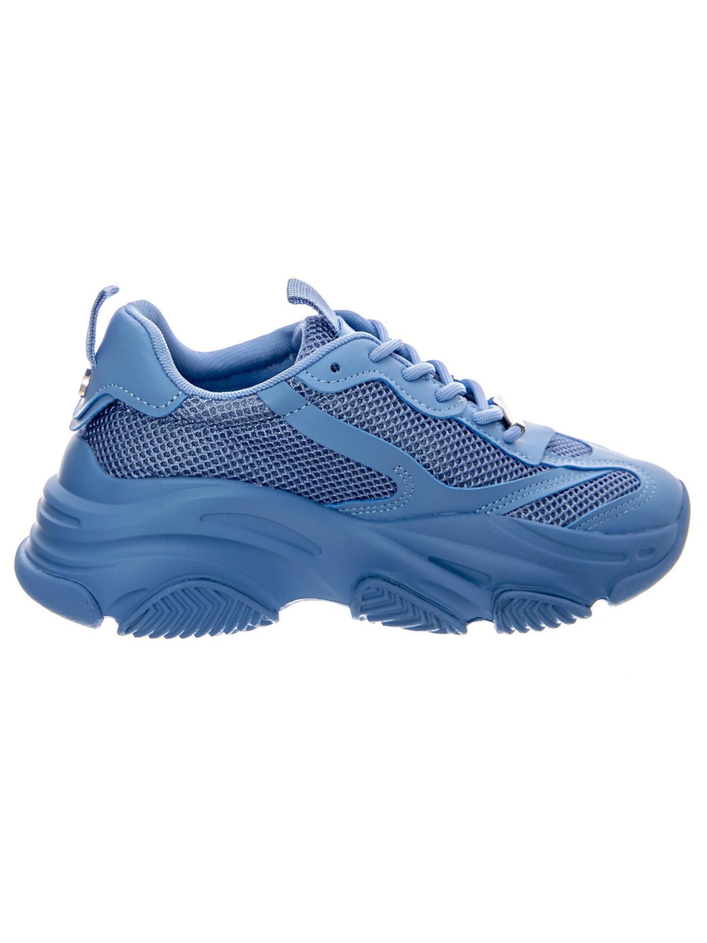 STEVE MADDEN Sportslig snøresko 'Possession Ice Blue Shoes' i blå