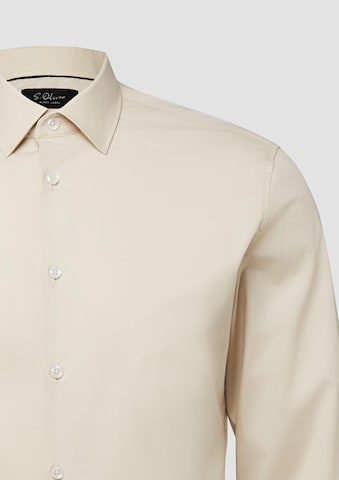 s.Oliver Regular fit Button Up Shirt ' ' in Beige