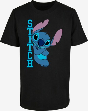 ABSOLUTE CULT Shirt 'Lilo And Stitch - Posing' in Zwart: voorkant