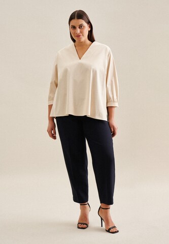 SEIDENSTICKER Blouse 'Schwarze Rose' in Beige