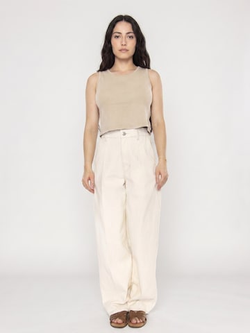 Obey Baggy Jeans 'Lily Carpenter Denim Unbleached' in Beige