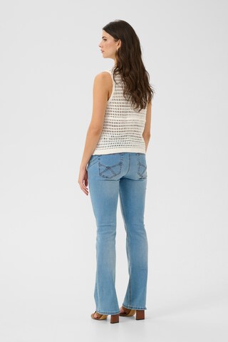 Gilet 'Kittie' Cream en blanc
