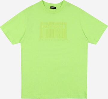 DIESEL Shirt 'TUDERCODE' in Green: front