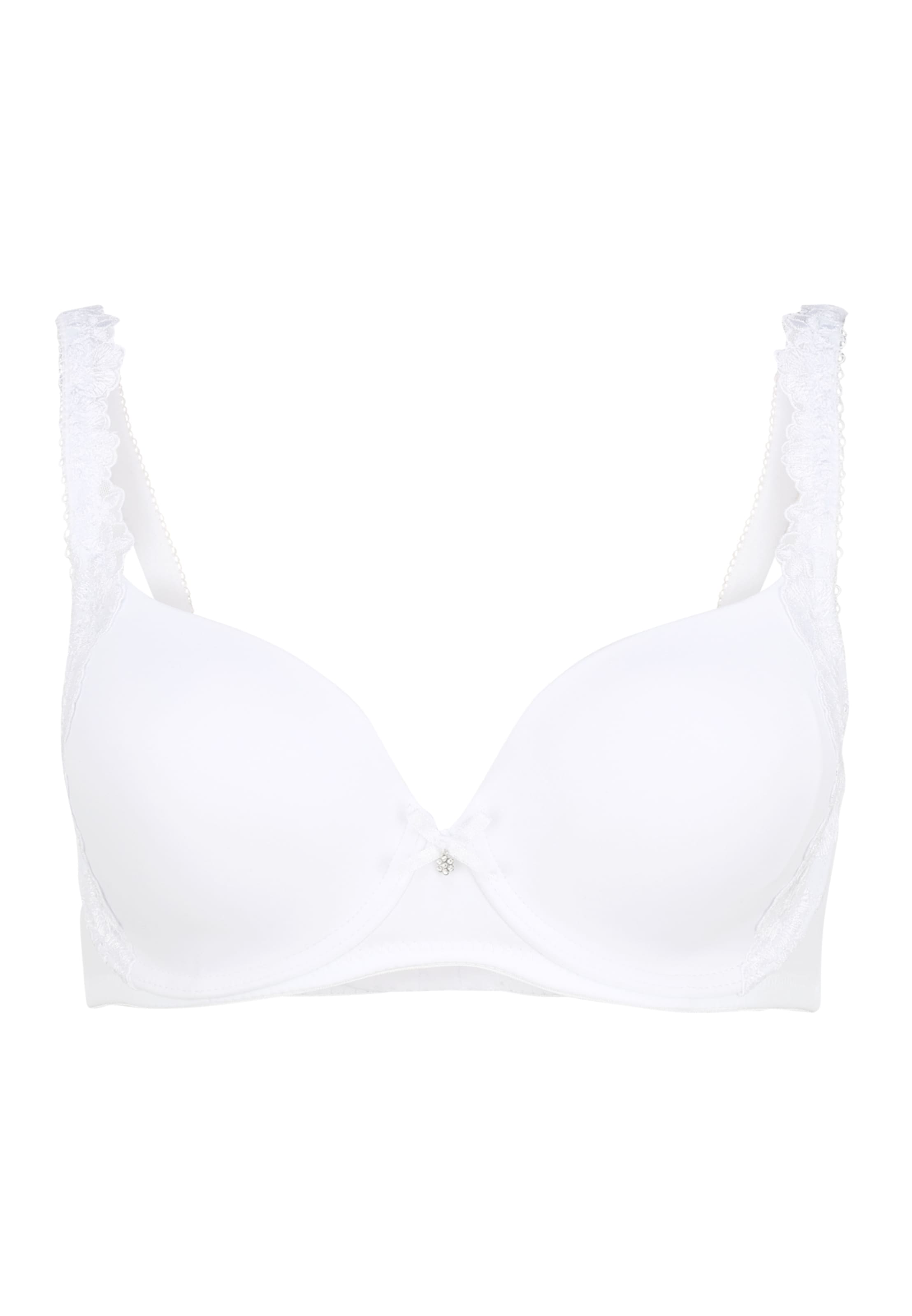 LASCANA T-shirt Bra 'Wanda' in White: front