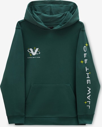 Sweat-shirt 'SPACE CAMP ' VANS en vert : devant