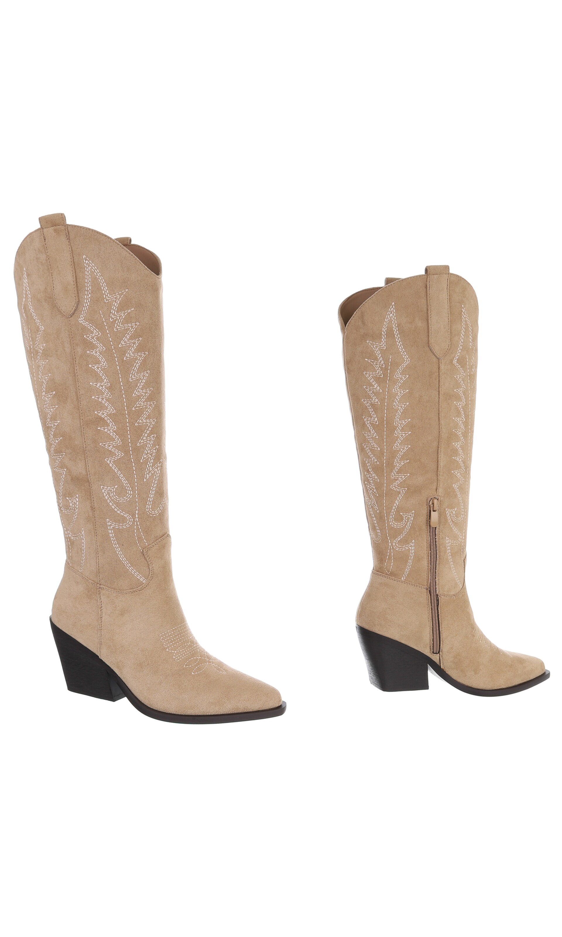 Ital-Design Cowboy Boots in Brown