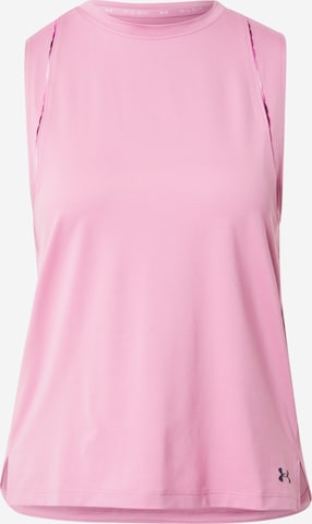 UNDER ARMOUR Sports top 'Rush' in Pink: front
