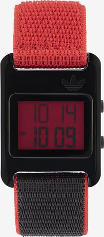 ADIDAS ORIGINALS Digitaal horloge 'RETRO POP DIGITAL' in Zwart: voorkant