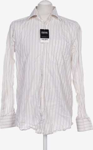 Van Laack Button Up Shirt in M in White: front