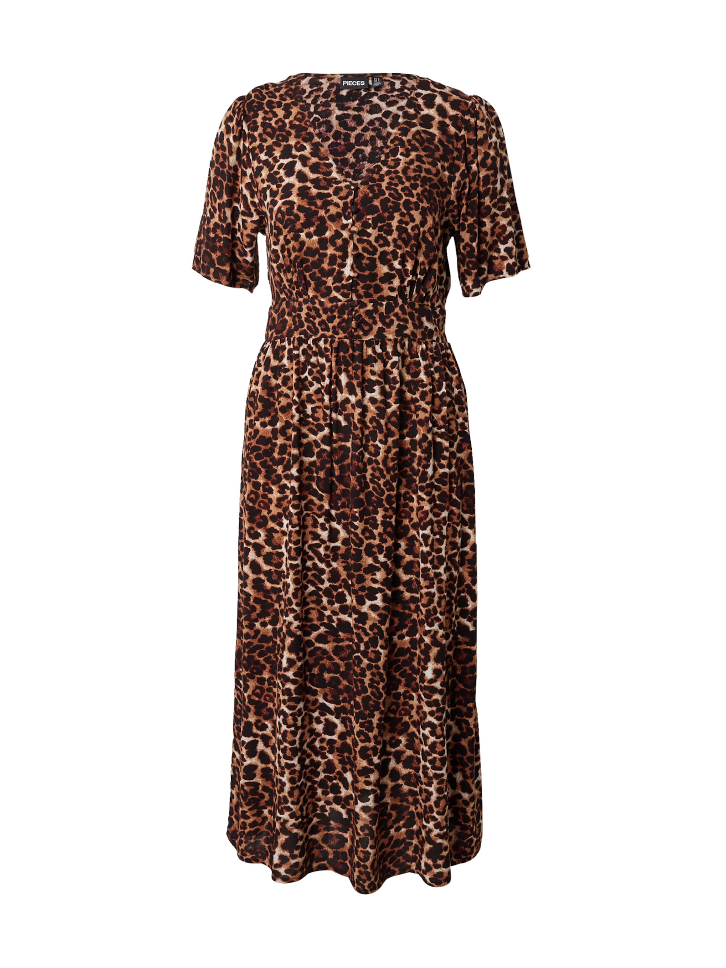 PIECES Suvekleit 'PCTALA', värv pruun: eest vaates