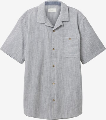 TOM TAILOR Button Up Shirt in Grey: front