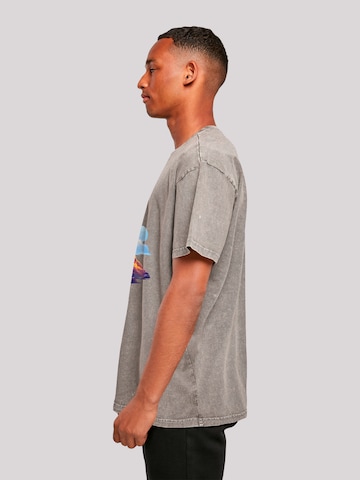 T-Shirt 'Vulkanausbruch' F4NT4STIC en gris