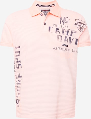 CAMP DAVID Shirt in Oranje: voorkant