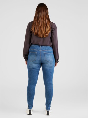 ONLY Carmakoma Skinny Jeans 'Rose' in Blauw