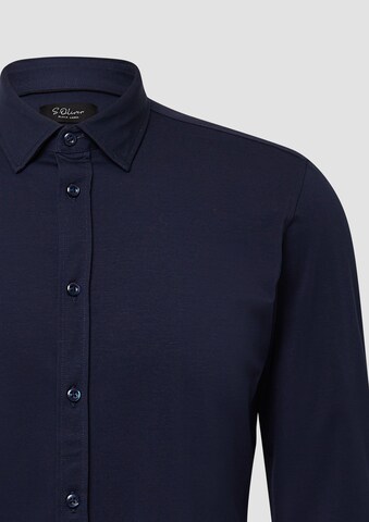 Coupe regular Chemise s.Oliver BLACK LABEL en bleu