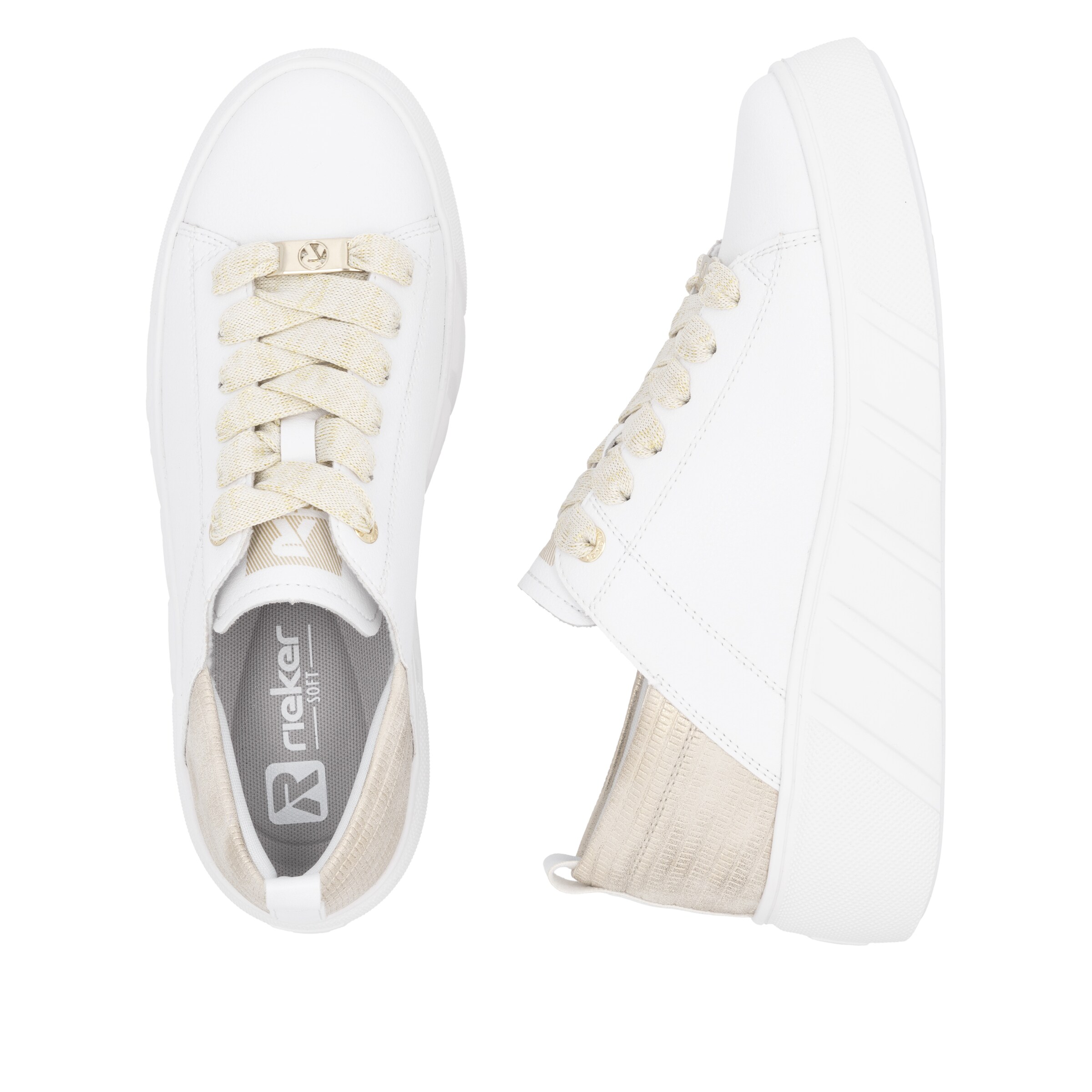 Baskets basses Rieker Sport en blanc