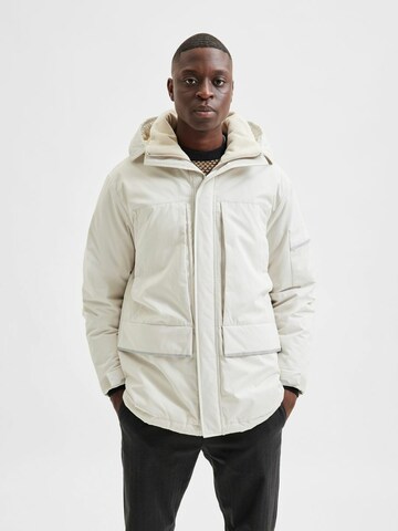 SELECTED HOMME Between-Seasons Parka in Grey: front