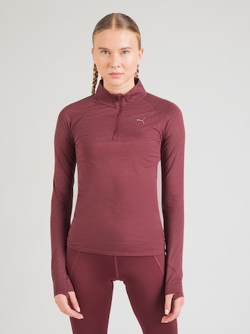 PUMA Performance shirt 'Run Velocity Cloudspun' in Red: front