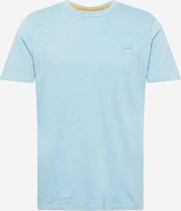 T-Shirt BOSS en bleu : devant