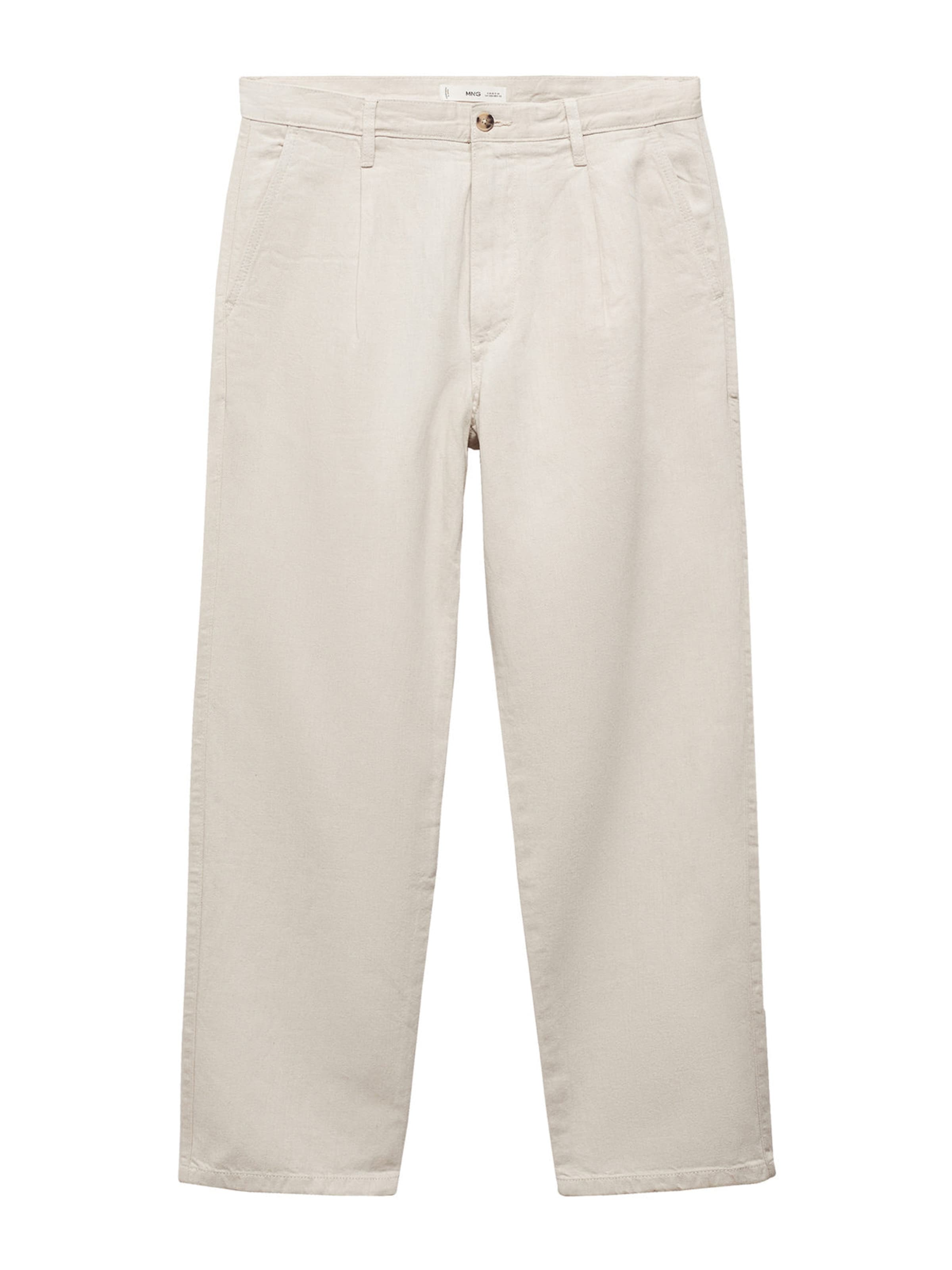 MANGO MAN Regularen Elegantne kavbojke 'Luca' | bež barva: sprednja stran