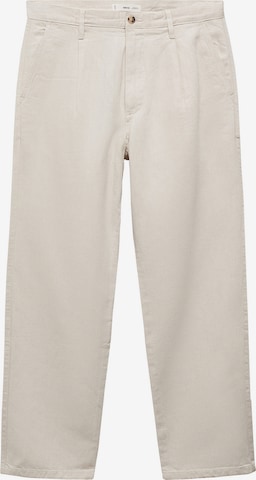 MANGO MAN Regular Pressveckade jeans 'Luca' i beige: framsida