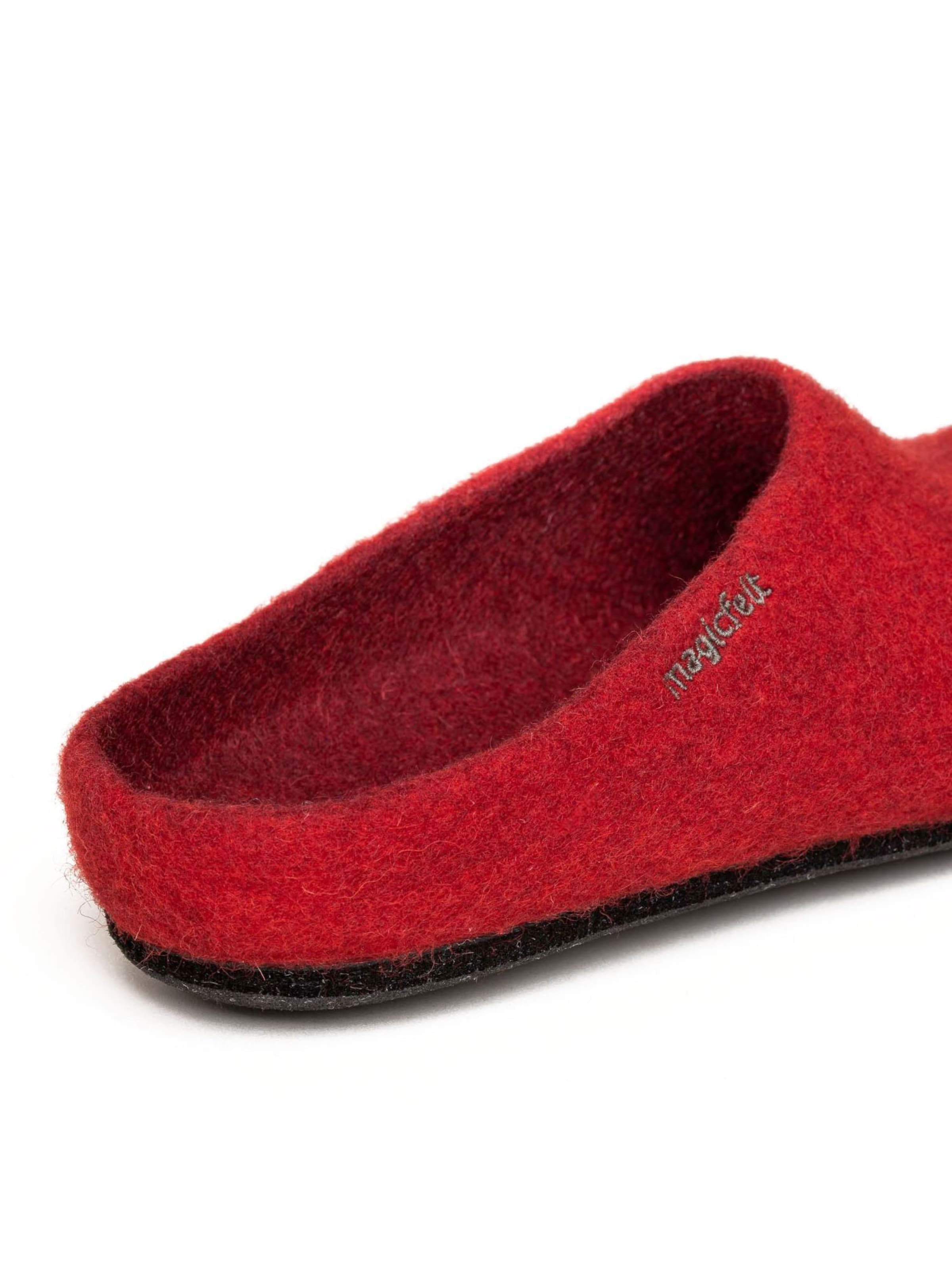MagicFelt Slippers 'Filzpantoffel Magicfelt 709' in Red