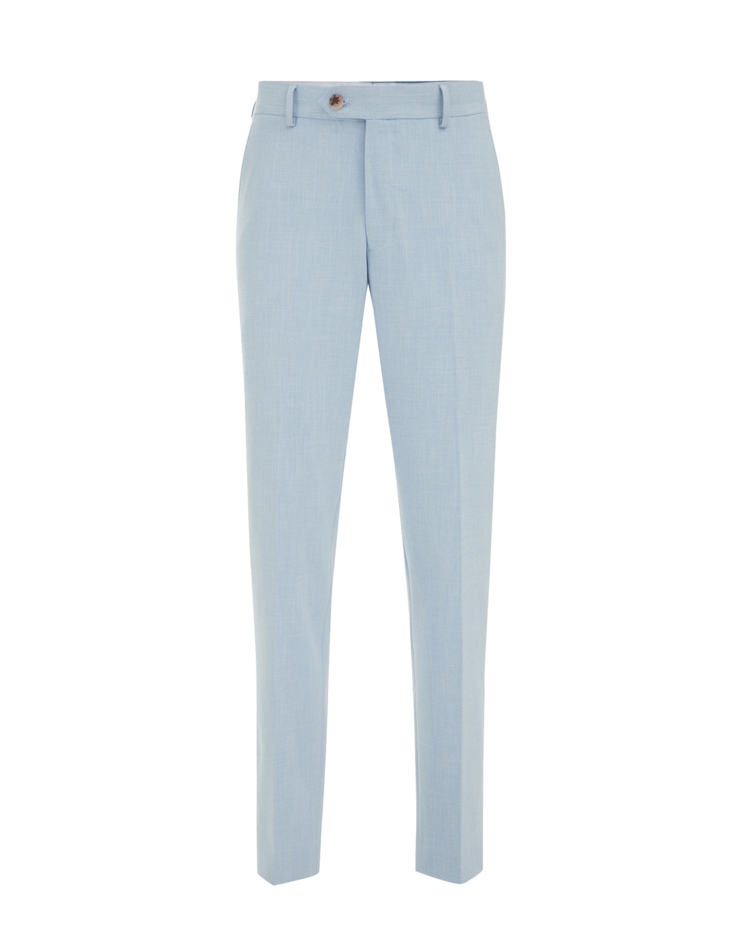 WE Fashion Slim fit Trousers with creases in Blue: front