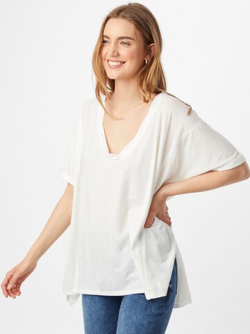 T-shirt 'LUNA' Free People en blanc : devant