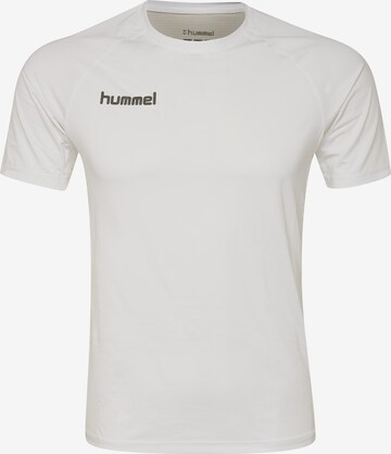 T-Shirt fonctionnel Hummel en blanc : devant