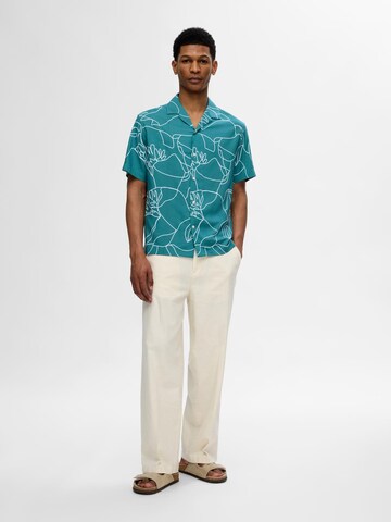 SELECTED Comfort Fit Πουκάμισο 'RAJESH' σε πράσινο