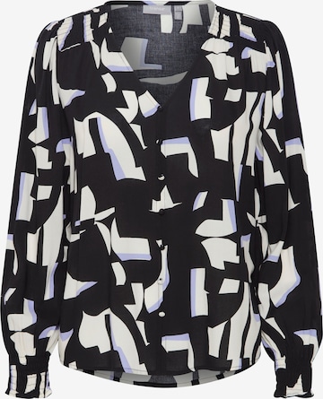 Fransa Blouse 'Flowy' in Black: front