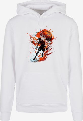 F4NT4STIC Sweatshirt in Orange: front