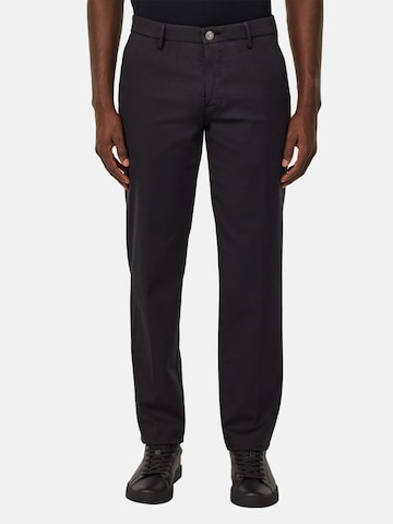 Coupe slim Pantalon à plis Boggi Milano en noir : devant