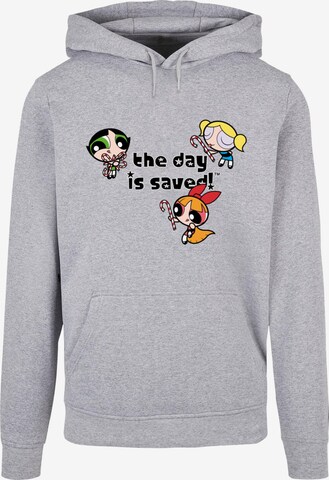 ABSOLUTE CULT Sweatshirt 'The Powerpuff Girls - The Day Is Saved' in Grijs: voorkant