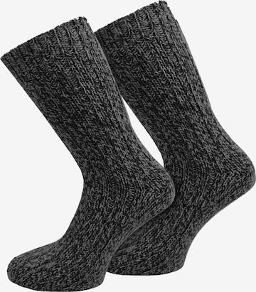 Chaussettes normani en gris : devant