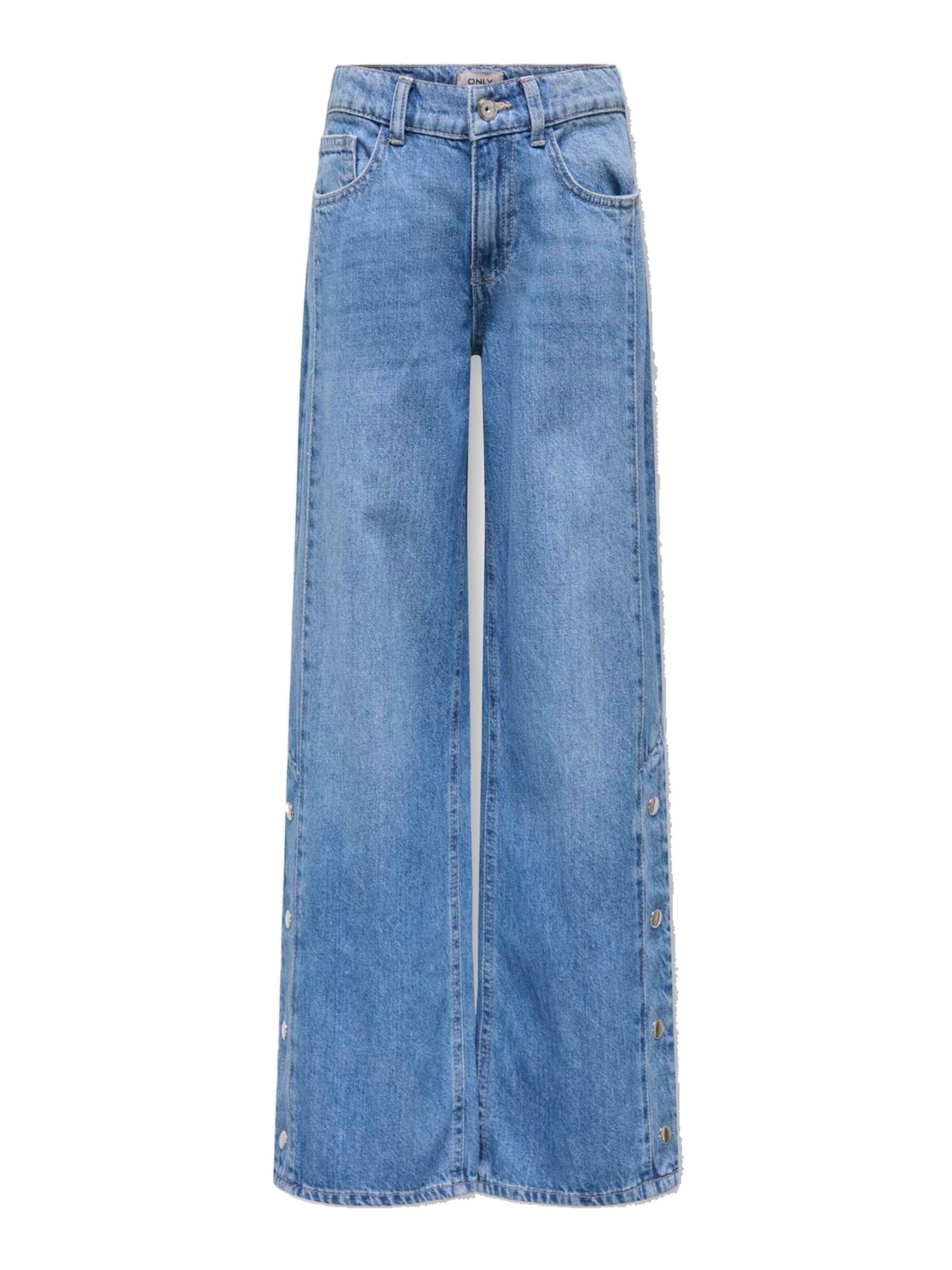 KIDS ONLY GIRL Wide leg Jeans 'High-Waist Jeans Koghope Wide-Leg' in Blue: front