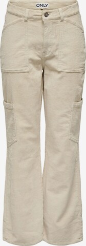 ONLY Regular Cargobroek in Beige: voorkant