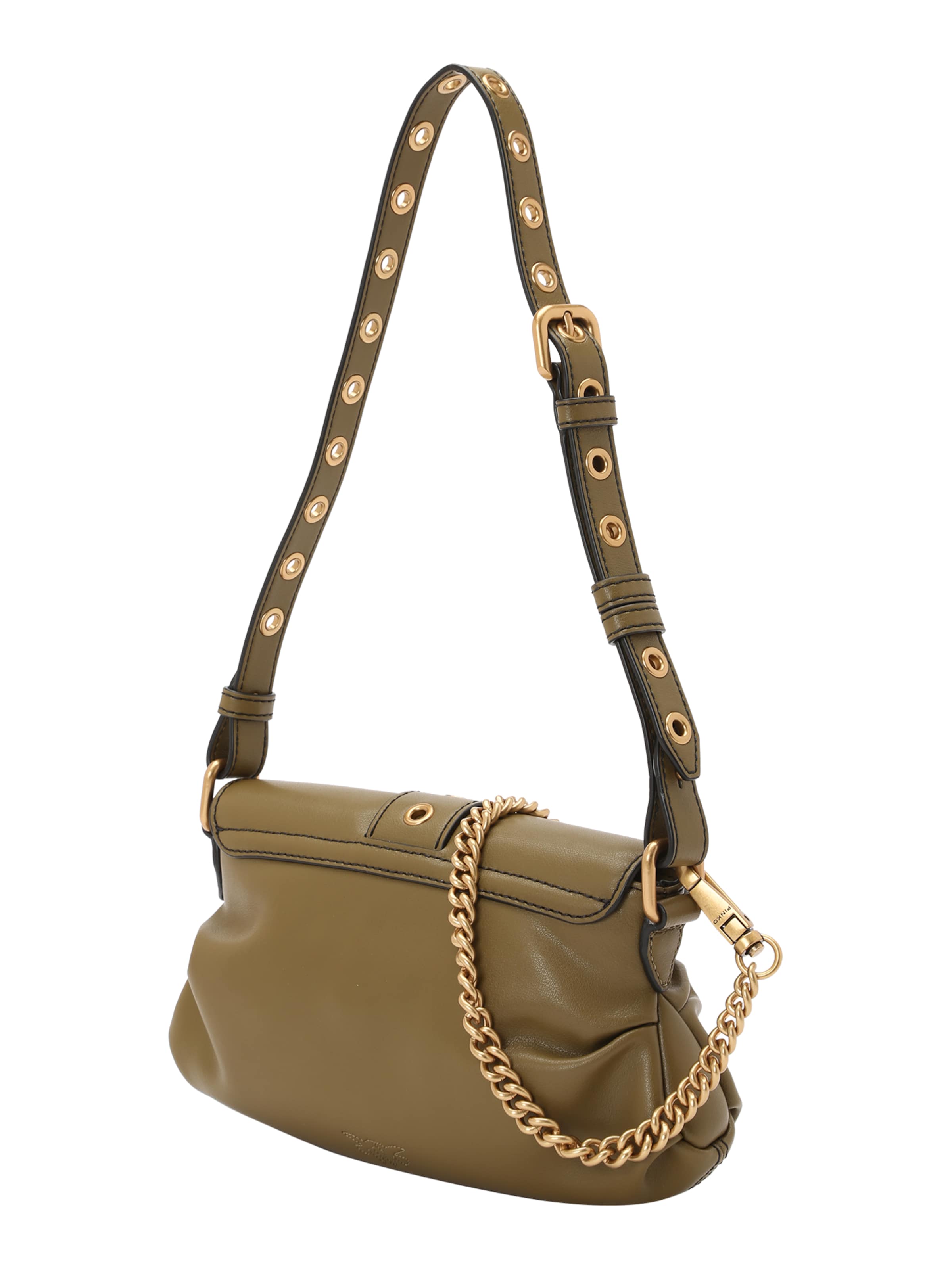 Sac bandoulière PINKO en vert : sur le côté