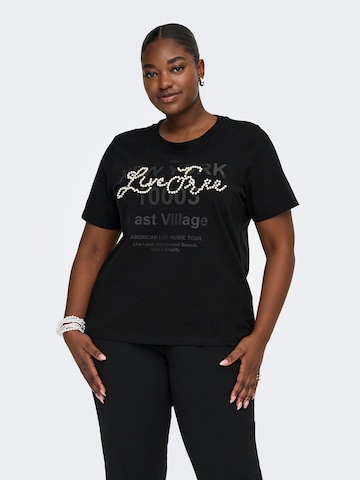 ONLY Carmakoma - Camiseta 'CARDIANNA' en negro: frente