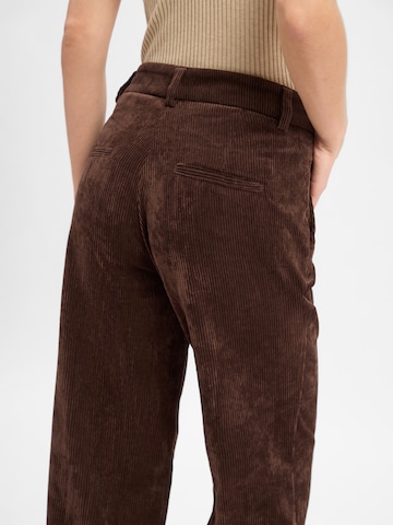 Cambio Wide leg Trousers 'Amelie' in Brown