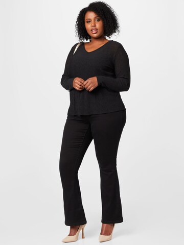 ABOUT YOU Curvy Shirt 'Hilka' in Zwart