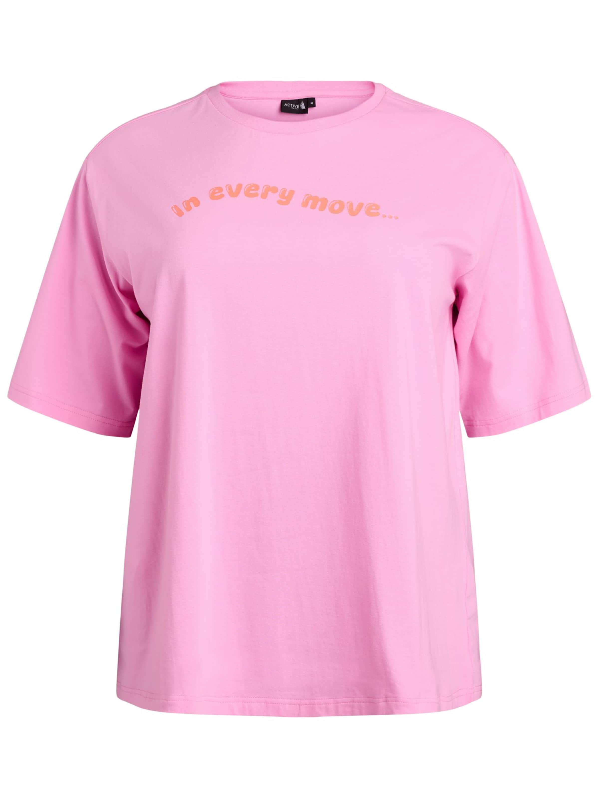 T-shirt 'Acenja' Active by Zizzi en rose : devant