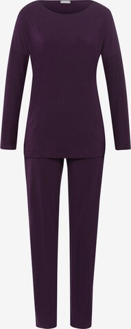 Pyjama 'Natural Elegance' Hanro en violet : devant