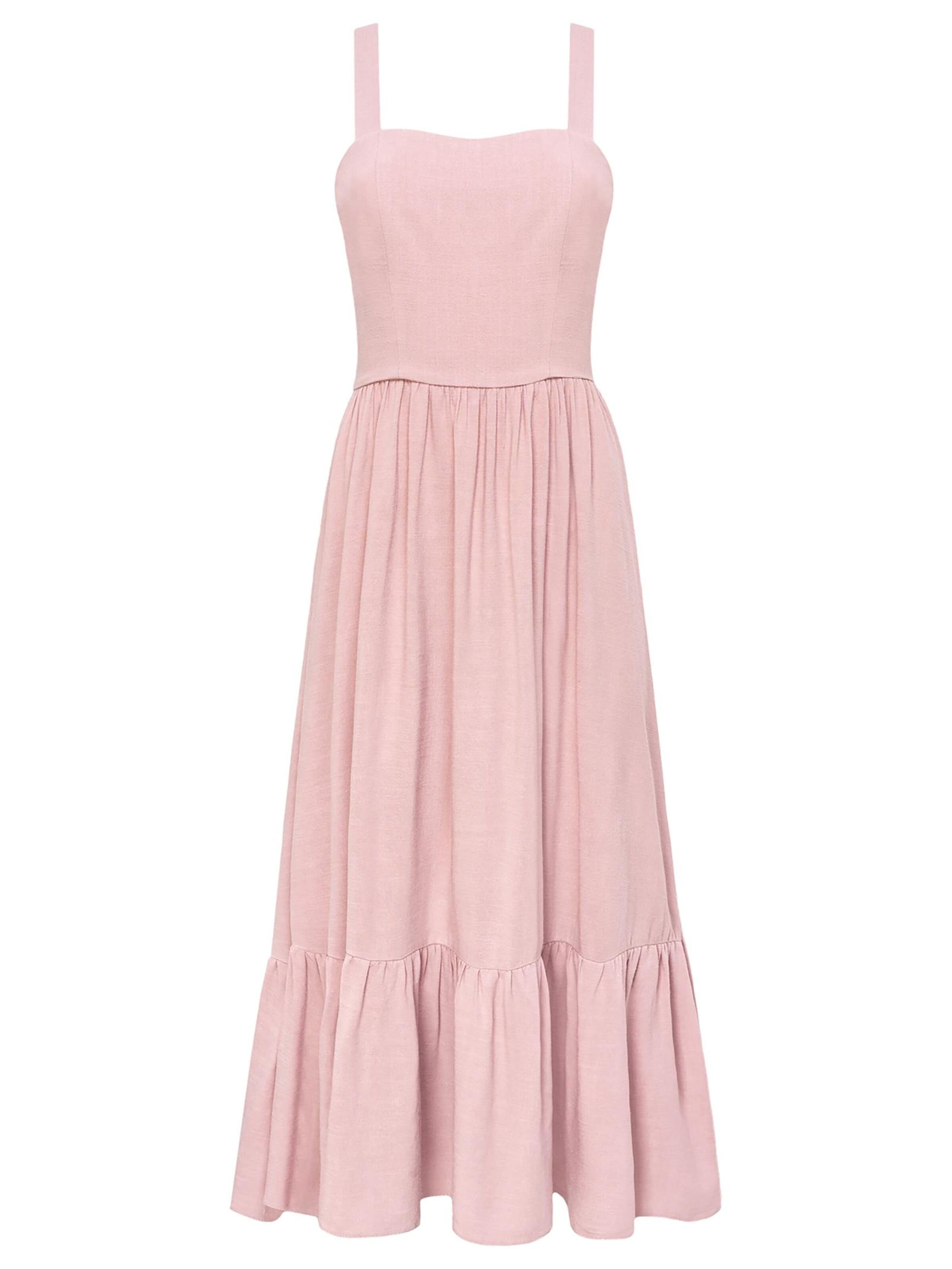 mandragora Jurk 'Meg' in Roze: voorkant