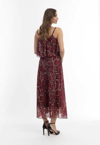 Robe d’été faina en rouge